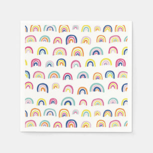 Serviette En Papier Motif arc-en-ciel