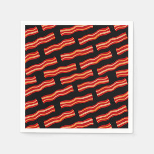Serviette En Papier Motif Bacon savoureux