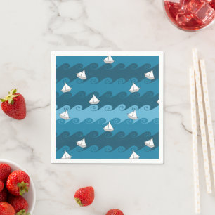 Serviette En Papier Motif Bateaux en papier
