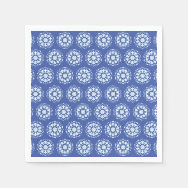 Serviette En Papier Motif Cercle Mandala (Devant)