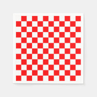 Motif chèque À damiers blanc rouge