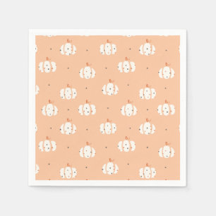 Serviette En Papier Motif Citrouille Abstrait