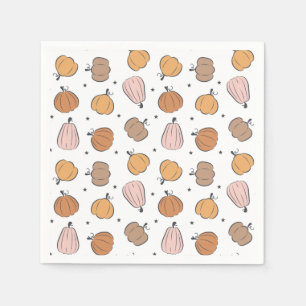 Serviette En Papier Motif Citrouille moderne -  en papier