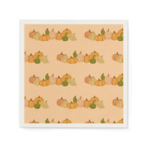 Motif citrouille papier serviettes - fête d'Hallow