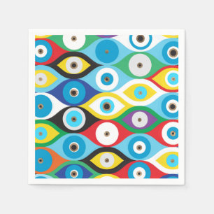 Serviette En Papier Motif coloré pour la protection des yeux du mal