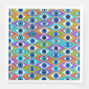 Serviette En Papier Motif coloré pour la protection des yeux du mal