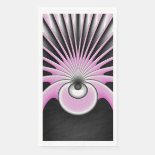 Serviette En Papier Motif d'art fractal Abstrait moderne