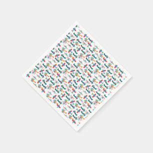 Serviette En Papier motif d'avion rétro vintage