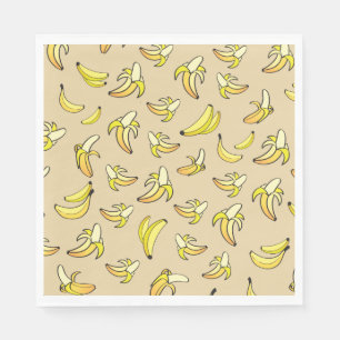 Serviette En Papier Motif de banane