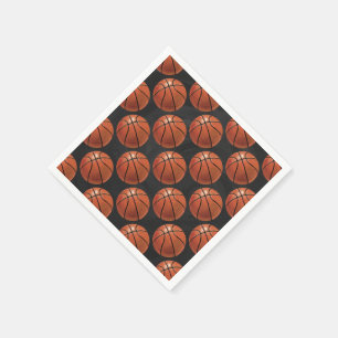 Serviette En Papier Motif de basket-ball peint
