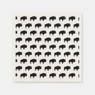Serviette En Papier motif de bison