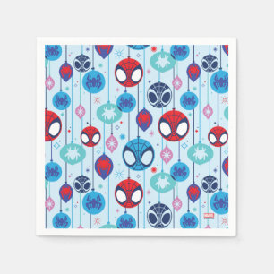 Serviette En Papier Motif de boule de Noël Team Spidey