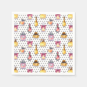 Serviette En Papier Motif de bouteille de Parfum