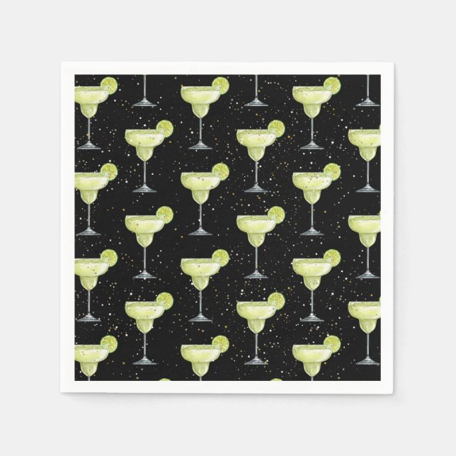 Serviette En Papier Motif de cocktail Margarita (Devant)