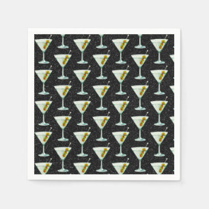 Serviette En Papier Motif de cocktails Martini
