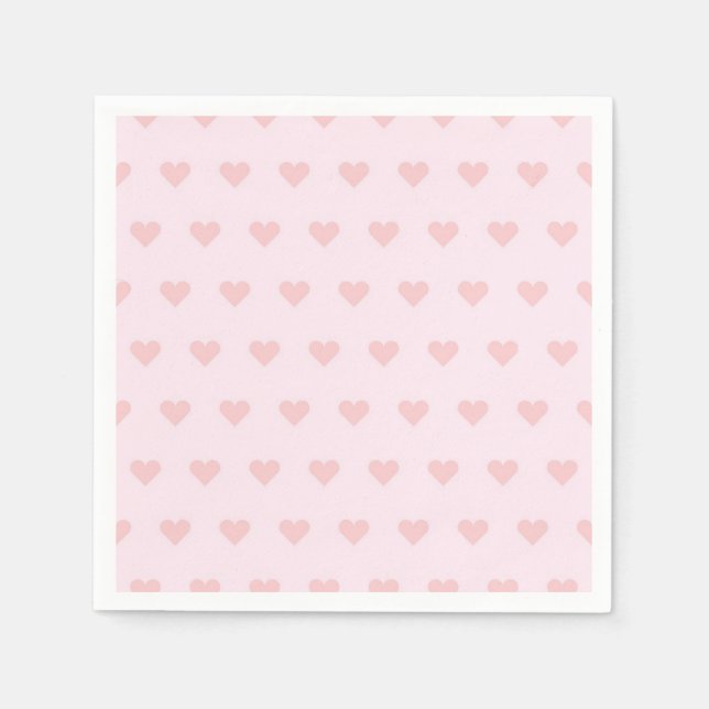 Serviette En Papier Motif de coeur (Devant)
