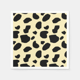 Serviette En Papier Motif de couleur de peau de vache animale 