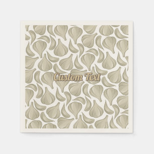 Serviette En Papier Motif de coupe d'ail