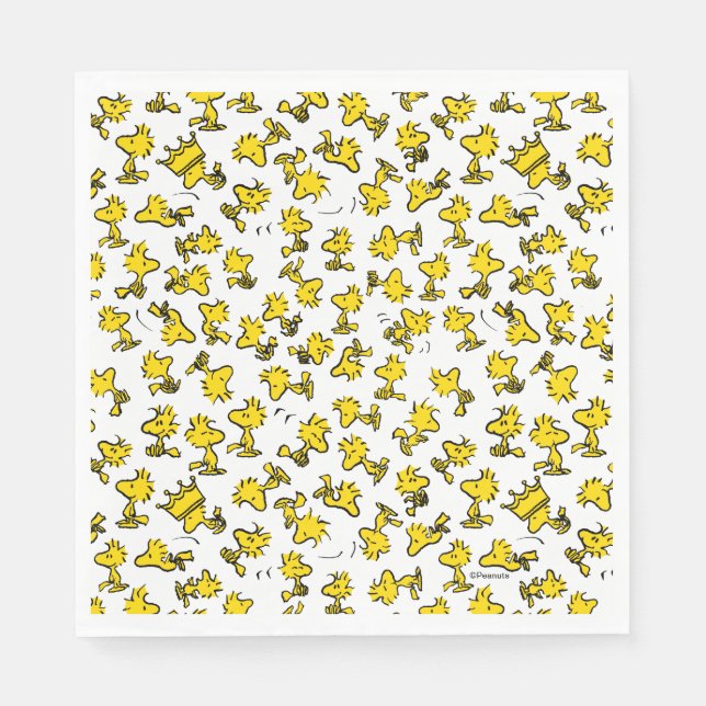 Serviette En Papier Motif de design classique Woodstock (Devant)