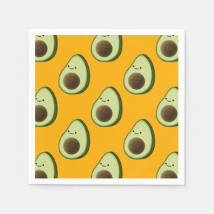 Serviette En Papier Motif de dessin Avocado