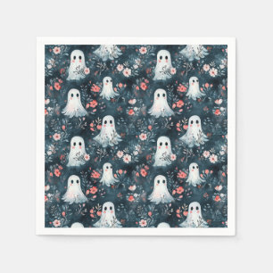 Serviette En Papier Motif de fantôme Boho foncé serviettes