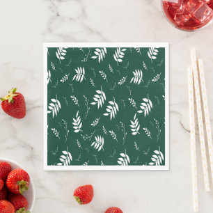Serviette En Papier motif de feuille