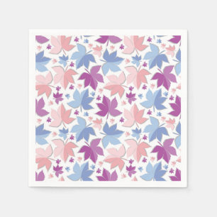 Serviette En Papier Motif de feuilles d'automne colorées