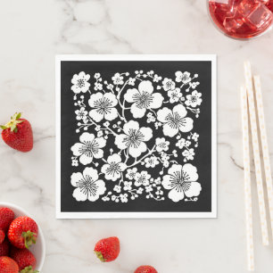 Serviette En Papier Motif de fleurs de cerisier