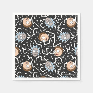 Serviette En Papier Motif de foudre Rick et Morty