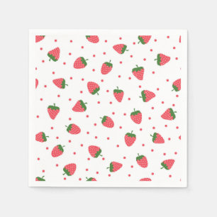 Serviette En Papier Motif de fraises