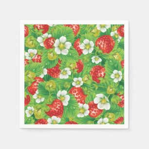 Serviette En Papier Motif de fraises
