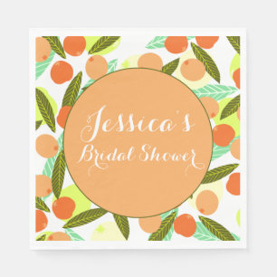 Serviette En Papier Motif de fruit de néflier Fête de mariage Merci po