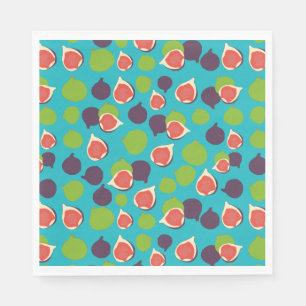 Serviette En Papier Motif de fruits d'été à la fibre méditerranéenne