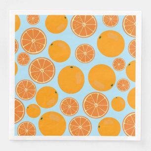 Serviette En Papier Motif de fruits orange