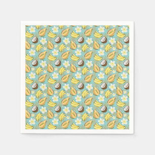 Serviette En Papier Motif de fruits tropicaux d'été
