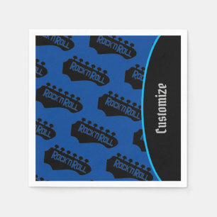 Serviette En Papier Motif de guitare Rock and Roll 2