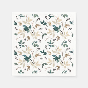 Serviette En Papier Motif de la feuille d'automne