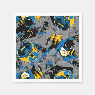 Serviette En Papier Motif de lancer à fond Batman