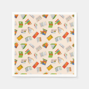 Serviette En Papier Motif de livre