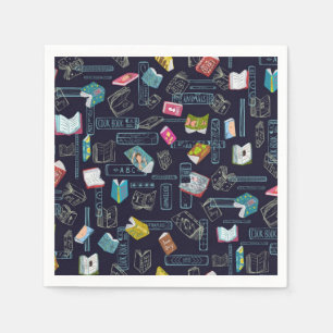 Serviette En Papier Motif de livre
