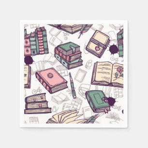 Serviette En Papier Motif de livre