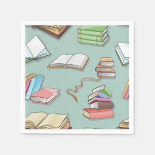 Serviette En Papier Motif de livre