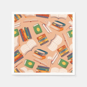 Serviette En Papier Motif de livre