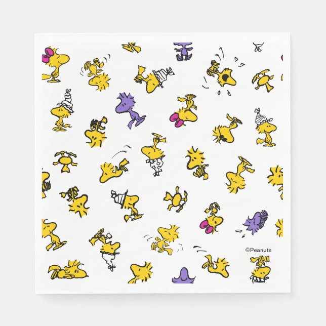 Serviette En Papier Motif de loisirs Woodstock (Devant)