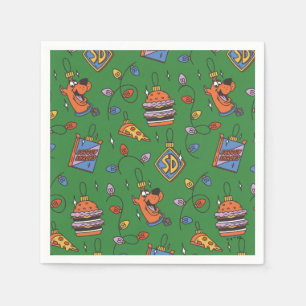 Serviette En Papier Motif de lumières de snack de vacances de Scooby-D