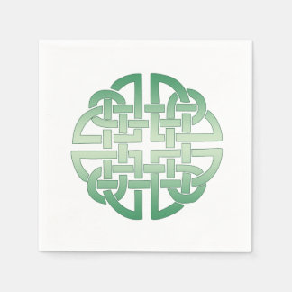 Serviette En Papier Motif de noeud celtique sur la couleur arrière - p