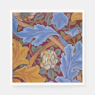 Serviette En Papier Motif de papier peint floral de William Morris