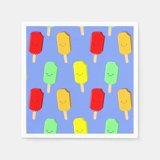 Serviette En Papier Motif de pâte de glace de fruits (Devant)