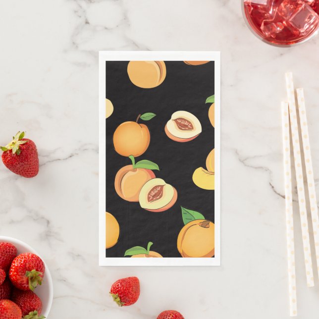 Serviette En Papier Motif de pêche 5 (En situation)