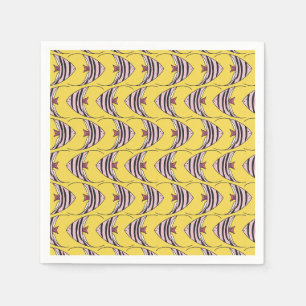 Serviette En Papier Motif de poissons pour enfants colorés